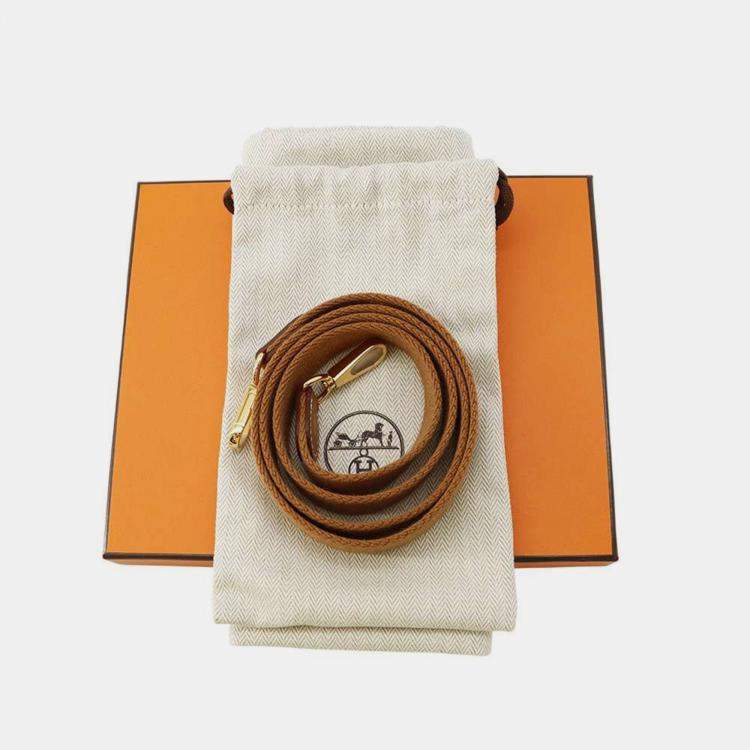 Pre Owned  Hermes Gold Taurillon Clemence Evelyne TPM Bag