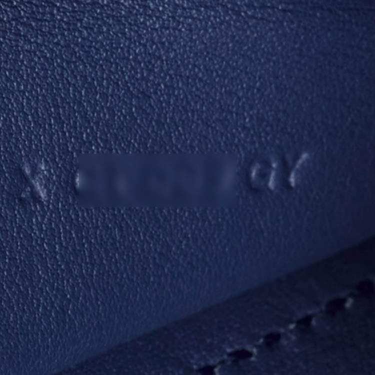 Pre Owned Hermès Bleu Agate Swift Leather Elan Jige 29 Clutch