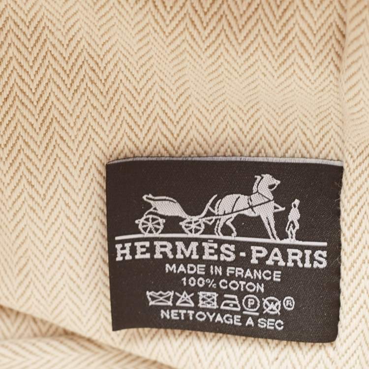 Pre Owned Hermès Orange/Rouge H Canvas Large Bride-a-Brac Pouch