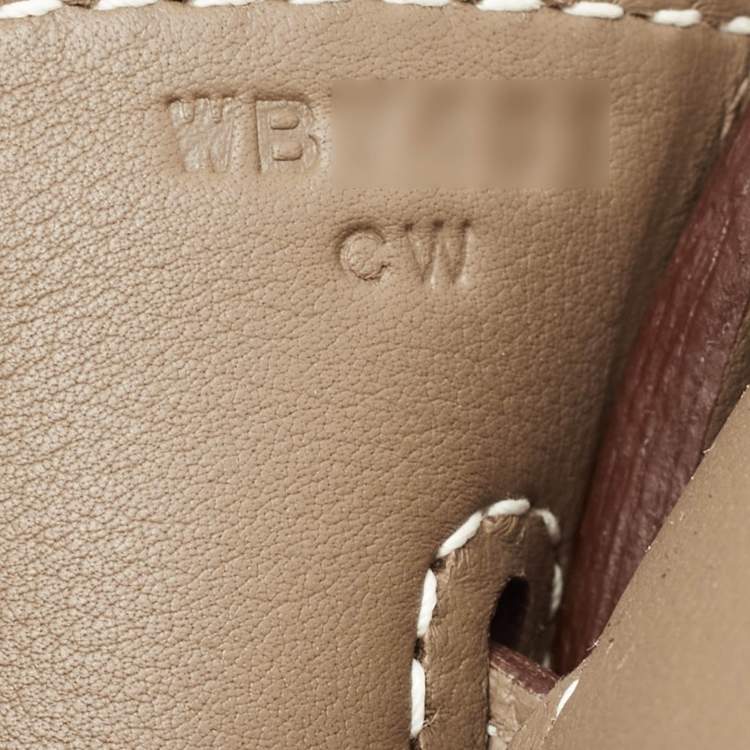 Pre Owned Hermès Etoupe Togo Leather Palladium Finish Hac A Dos GM Backpack