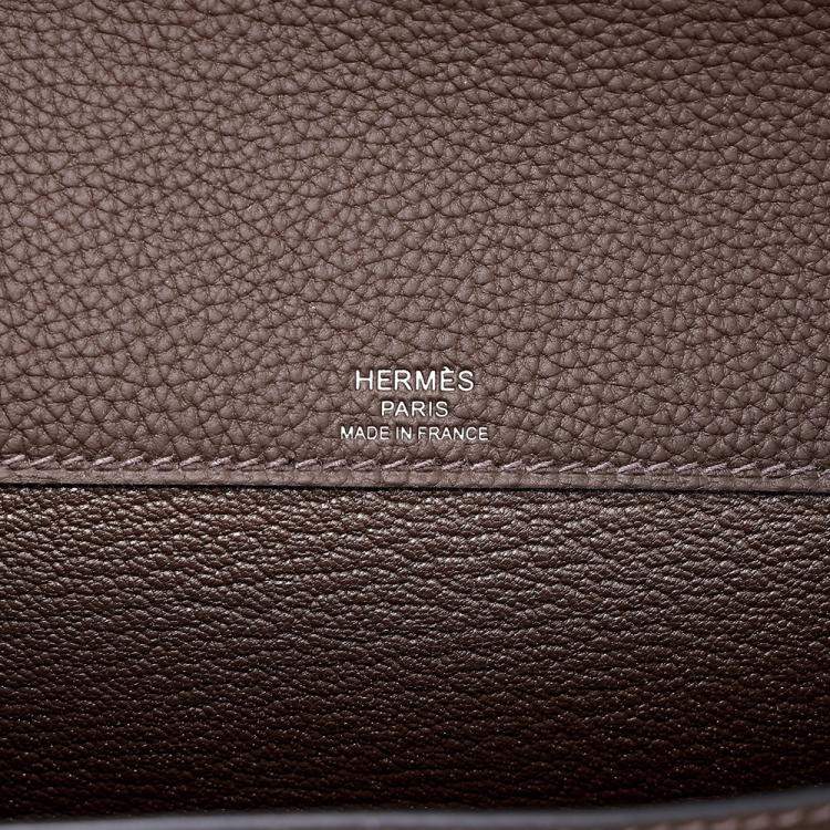 Pre Owned Hermes Ecorce Togo Kelly Depeches 25 Handbag