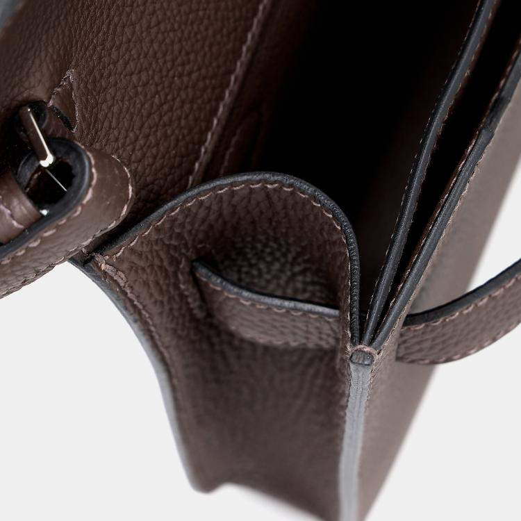 Pre Owned Hermes Ecorce Togo Kelly Depeches 25 Handbag