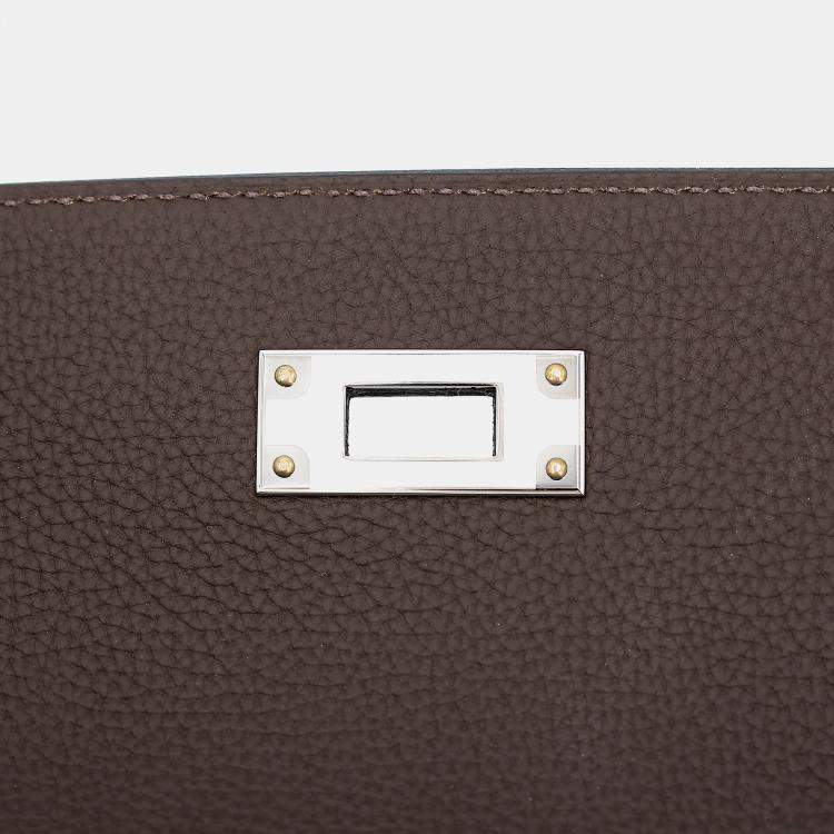 Pre Owned Hermes Ecorce Togo Kelly Depeches 25 Handbag