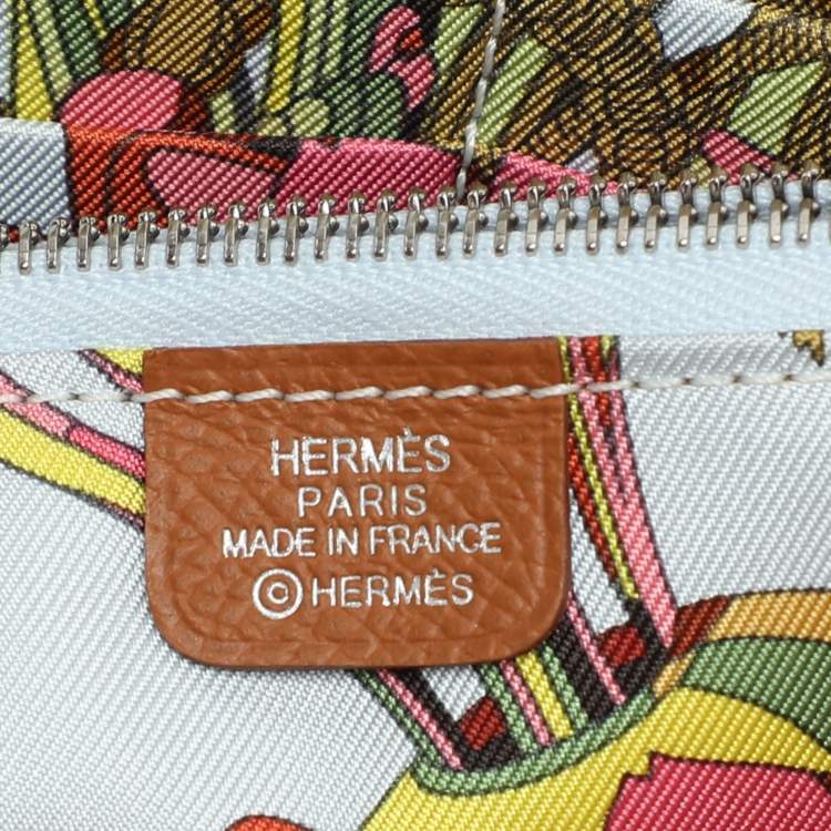 Pre Owned Hermès Sesame Epsom Leather Silk'In Classique Long Wallet