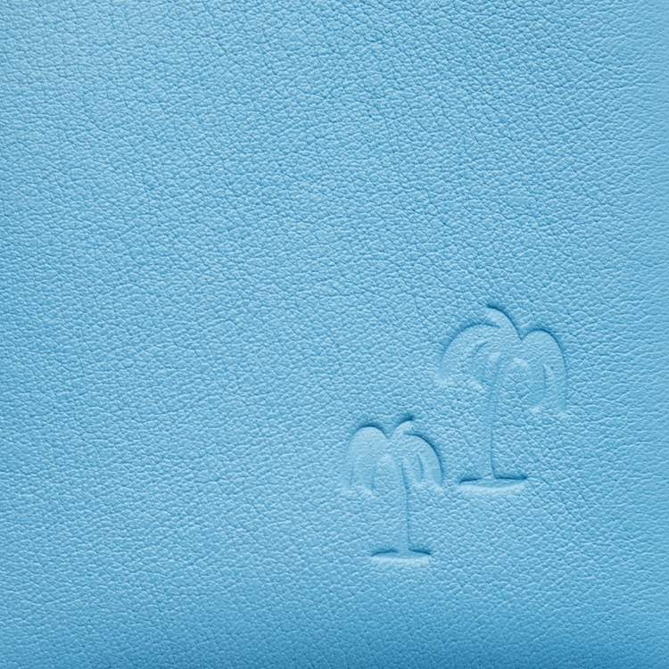 Pre Owned Hermès Celeste Swift Leather Calvi Tattoo Card Holder