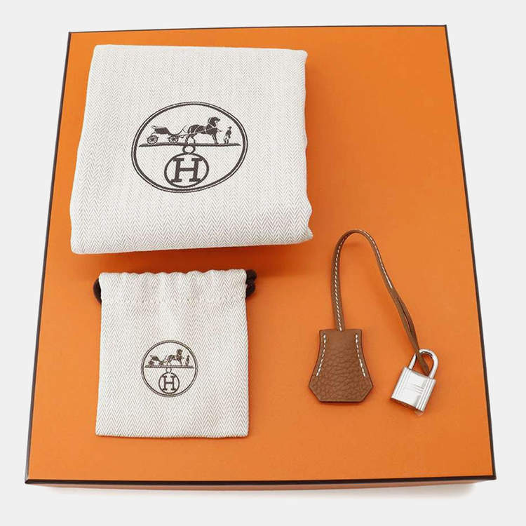 Pre Owned Hermes Gold Togo Leather Birkin 25 Top Handle Bag