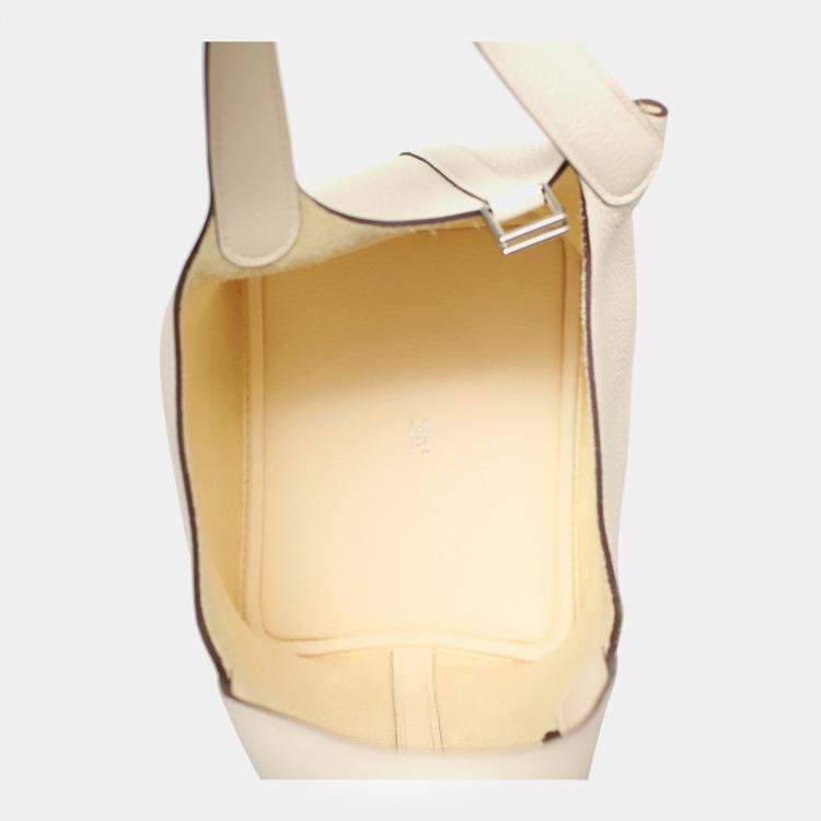 Pre Owned Hermes Nata Clemence Leather Picotin Lock 18 Bag