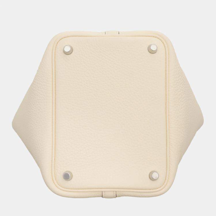 Pre Owned Hermes Nata Clemence Leather Picotin Lock 18 Bag