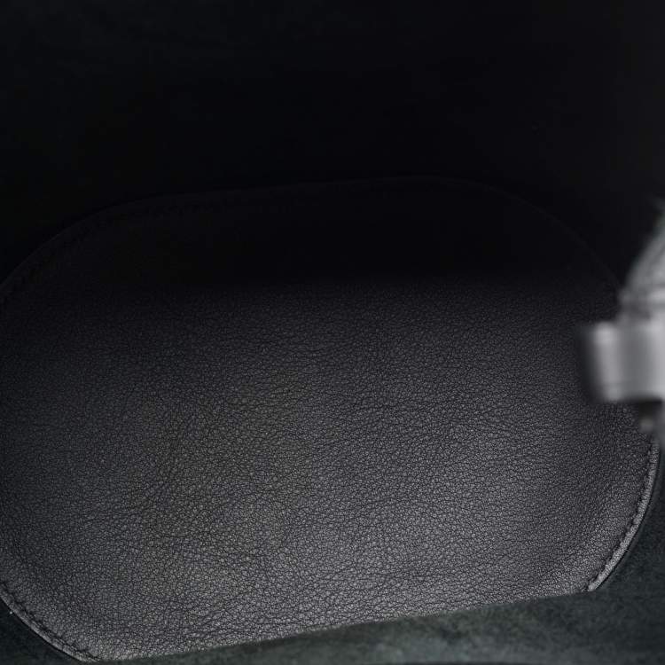 Pre Owned Hermes Noir Taurillon Clemence and Swift Leather In The Loop 18 Bag