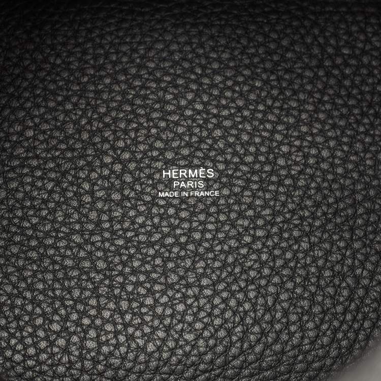 Pre Owned Hermès Noir Togo Leather Picotin Lock 18 Bag