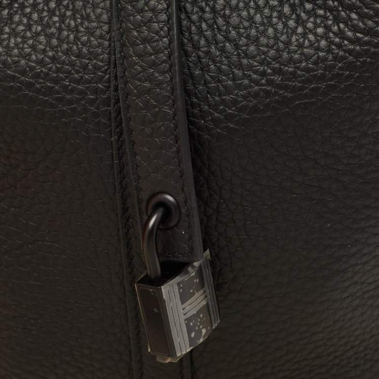 Pre Owned Hermès Noir Togo Leather Picotin Lock 18 Bag