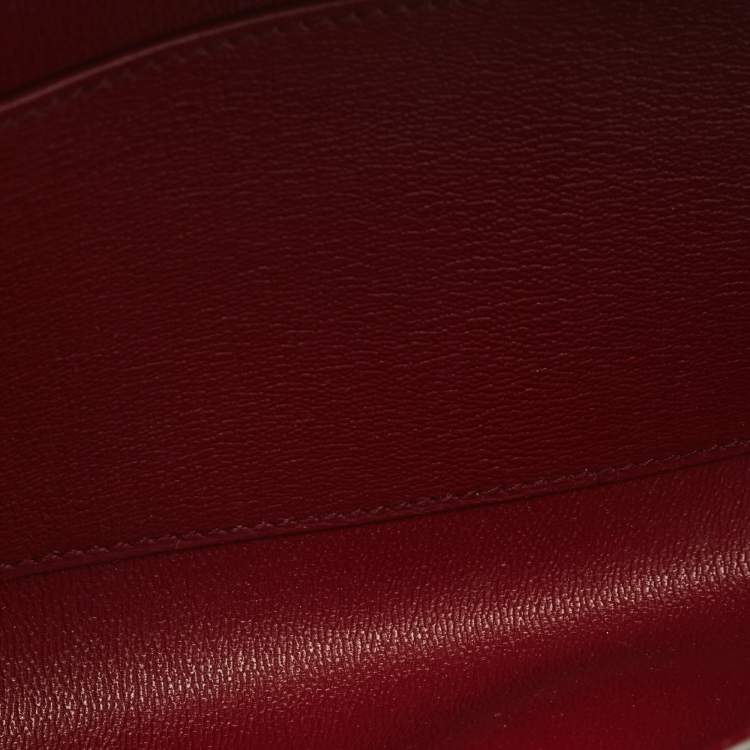 Pre Owned Hermès Bourgogne Alligator Medor Clutch