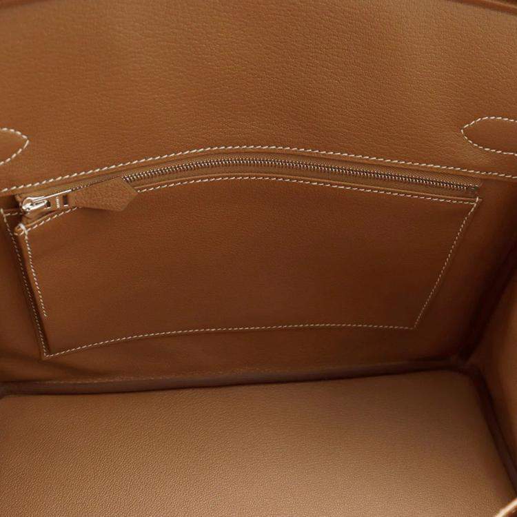 Pre Owned Hermes Birkin 30 Gold Togo Leather Tote Bag