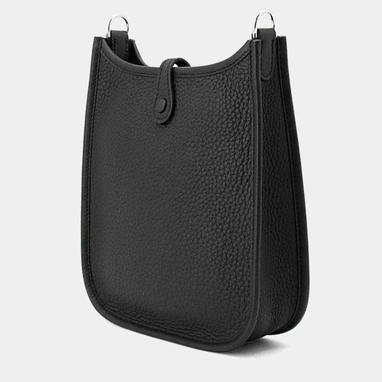 Pre Owned Hermes  Evelyne TPM Amazon Black White Sangle Zigzag Clemence Bag