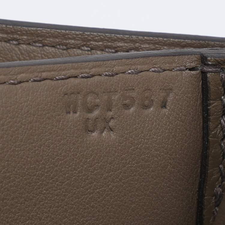 Pre Owned Hermès Beige Marfa Togo Leather Palladium Hardware Top Handle Bag