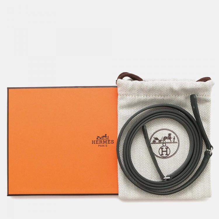Pre Owned Hermes Kelly Long To Go Vert Mangrove Epsom Leather Clutch Bag