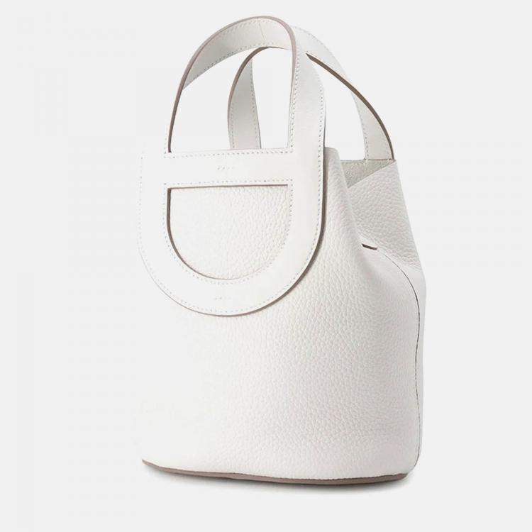 Pre Owned Hermes In-The-Loop 18 Gris Pale Taurillon Clemence Swift Leather Tote Bag