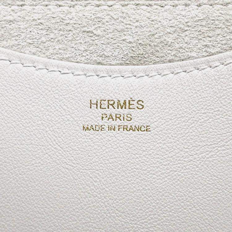 Pre Owned Hermes In-The-Loop 18 Gris Pale Taurillon Clemence Swift Leather Tote Bag