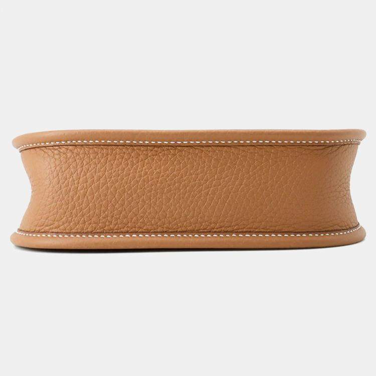 Pre Owned Hermes Evelyne Long TPM Gold Taurillon Clemence Crossbody Bag