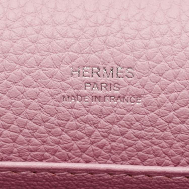 Pre Owned Hermès Mauve Sylvestre Clemence Leather Roulis 23 Bag