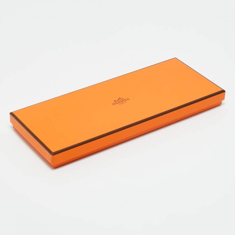 Pre Owned Hermès Etoupe Epsom Leather Calvi Card Holder