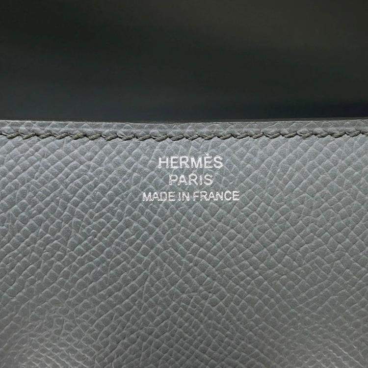 Pre Owned Hermes Constance Elan Vert Amande Epsom Leather Shoulder Bag