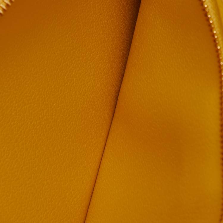 Pre Owned  Hermes Jaune De Naples Chevre Leather Kelly Pocket Long Wallet