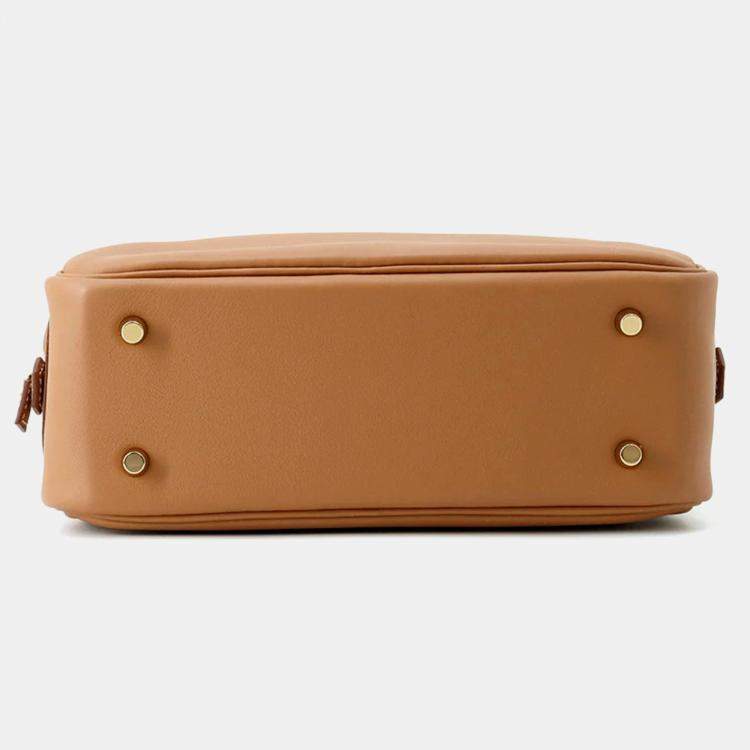 Pre Owned Hermes Plume Mini Gold Swift Leather Shoulder Bag
