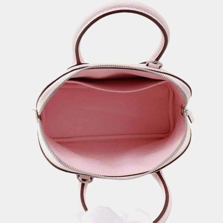 Pre Owned Hermes Bolide 1923 Mini Rose Darling Chevre Mysore Goatskin Shoulder Bag