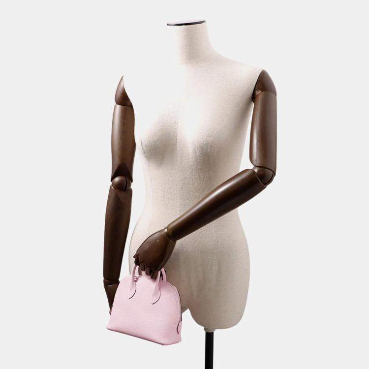 Pre Owned Hermes Bolide 1923 Mini Rose Darling Chevre Mysore Goatskin Shoulder Bag