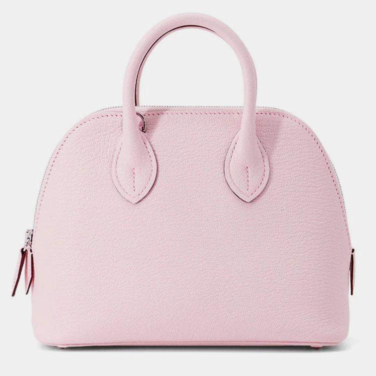 Pre Owned Hermes Bolide 1923 Mini Rose Darling Chevre Mysore Goatskin Shoulder Bag
