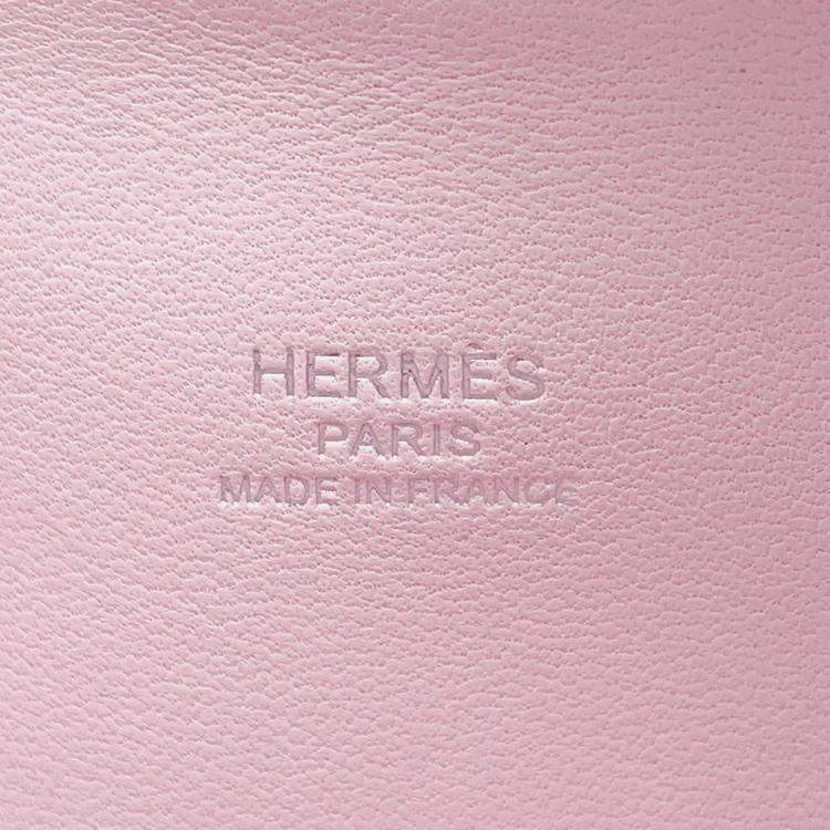 Pre Owned Hermes Bolide 1923 Mini Rose Darling Chevre Mysore Goatskin Shoulder Bag