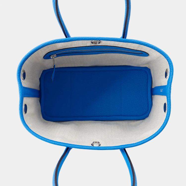 Pre Owned Hermes Neo Garden 23 Blue Hydra Negonda Leather Shoulder Bag