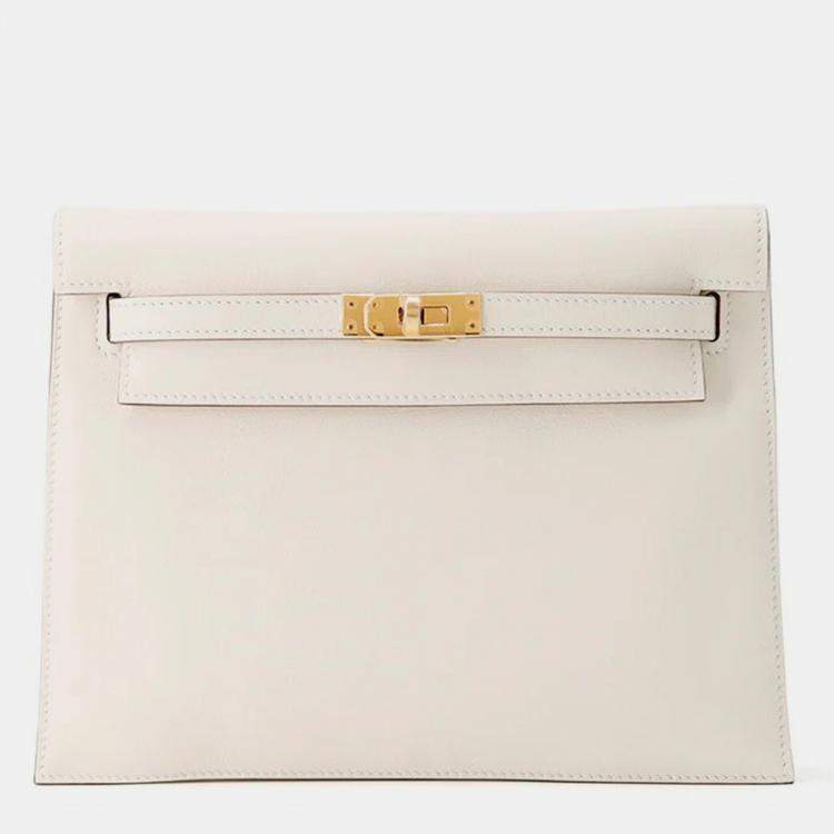 Pre Owned Hermes Kelly Danse II Nata Swift Leather Shoulder Bag