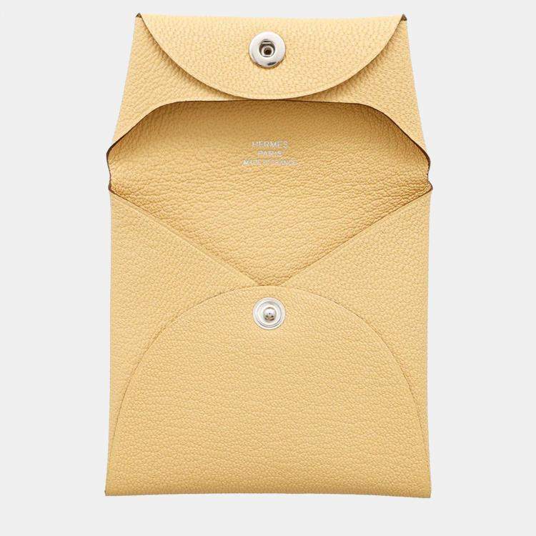 Pre Owned Hermes Bastia Foynes Chevre Mysore Goatskin Coin Case