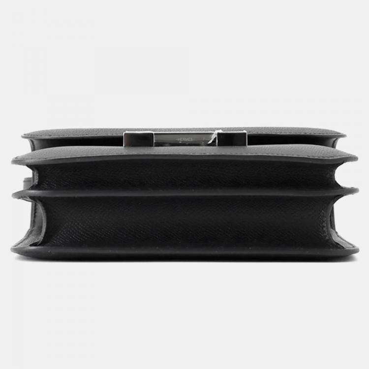 Pre Owned Hermes Constance Mini Black Epsom Leather Shoulder Bag