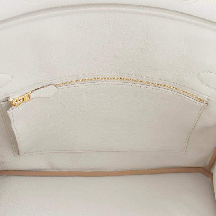 Pre Owned Hermes Birkin 30 Beton Togo Leather Handbag
