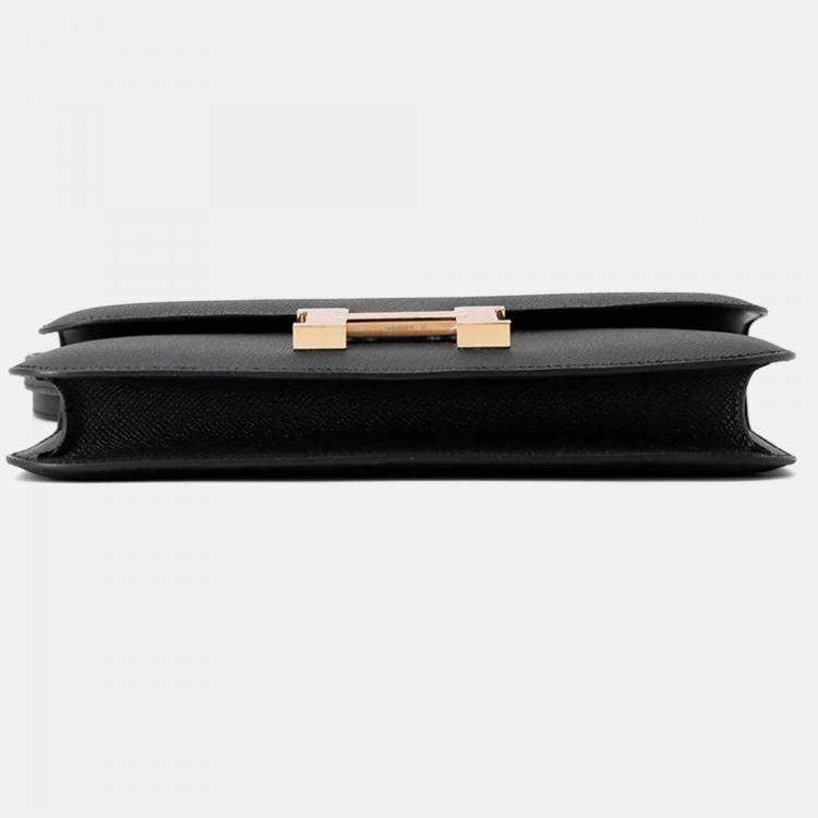 Pre Owned Hermes Constance Elan Black Epsom Bag