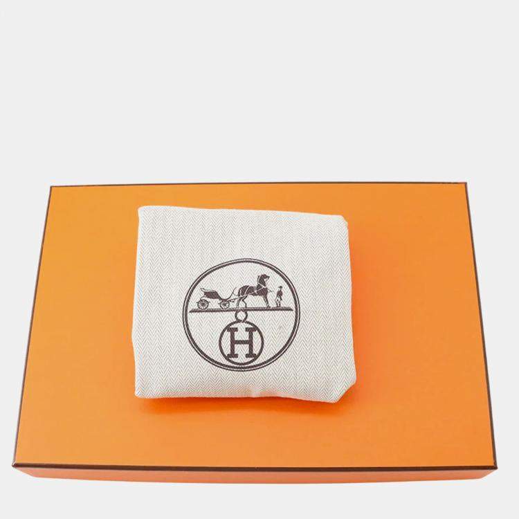 Pre Owned Hermes Lindy Mini New White Taurillon Clemence Bag 