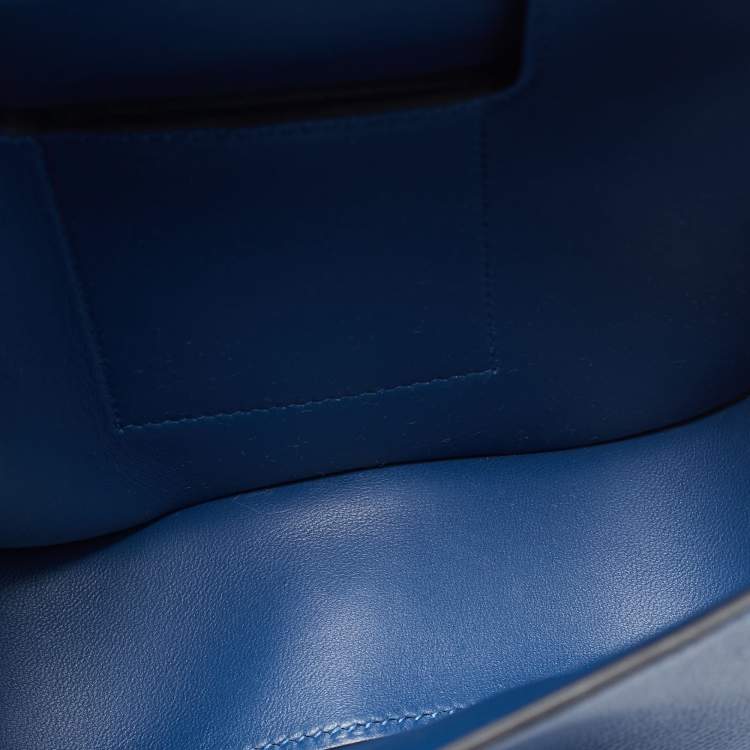Pre Owned Hermès Bleu France Epsom Leather Della Cavalleria Mini Bag