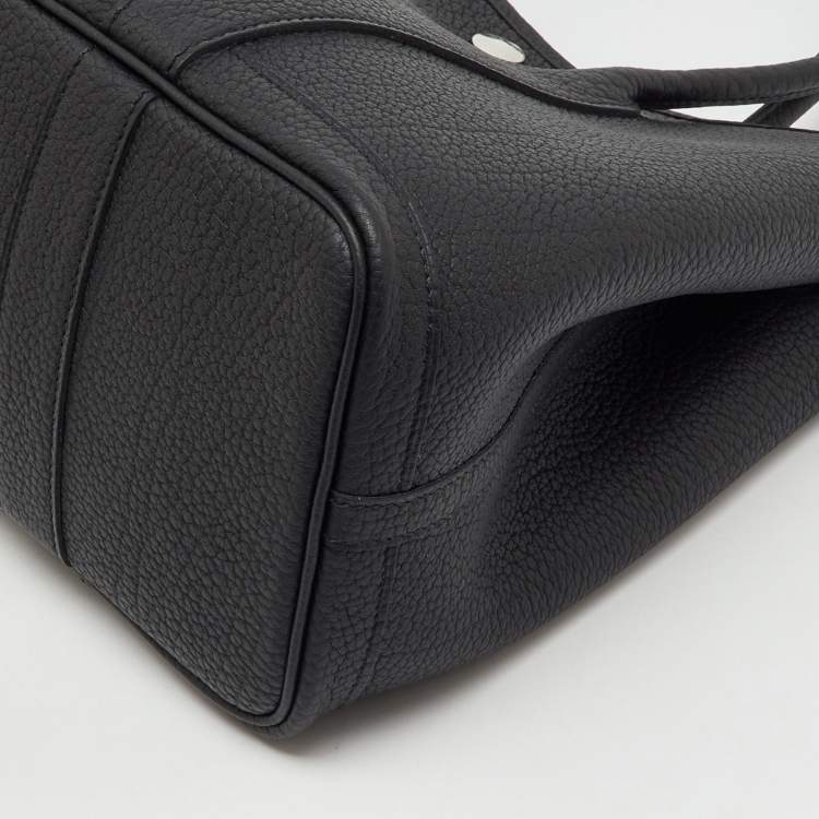 Pre Owned Hermes Black Negonda Leather Garden Party 30 Bag