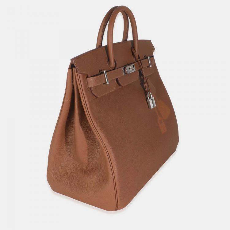 Pre Owned Hermes Birkin 40 Gold Togo Coup De Soleil HAC  Bag 