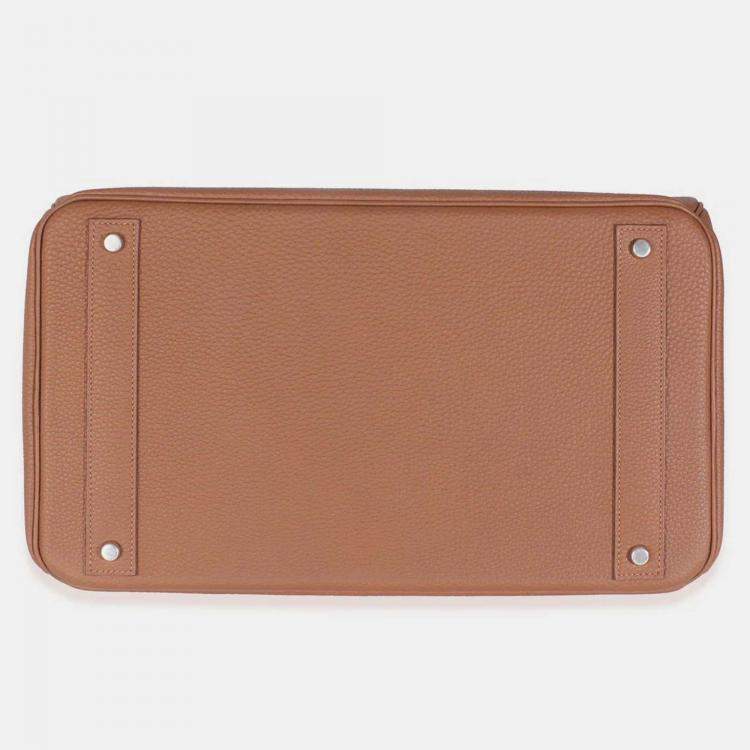 Pre Owned Hermes Birkin 40 Gold Togo Coup De Soleil HAC  Bag 