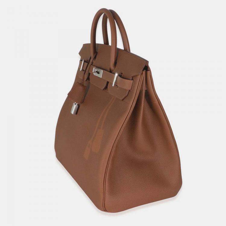 Pre Owned Hermes Birkin 40 Gold Togo Coup De Soleil HAC  Bag 