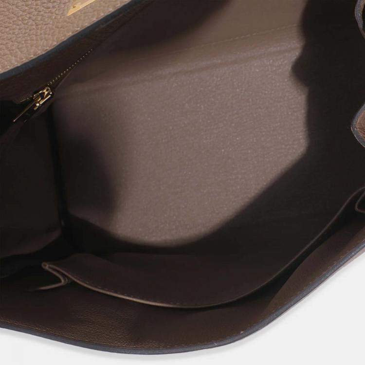 Pre Owned Hermes Kelly 25 Beige De Weimar Togo Retourne Bag