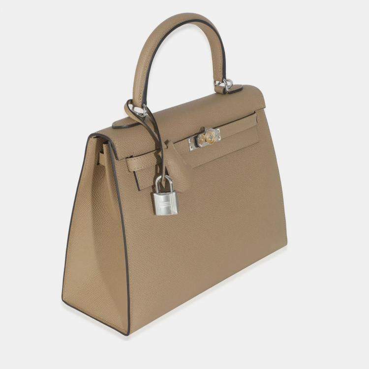 Pre Owned حقيبة هيرميس كيلي سيلير 25 بوسير إيبسوم