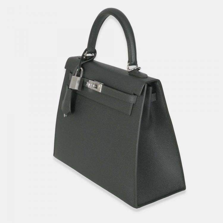Pre Owned Hermes Vert Mangrove Epsom Sellier Kelly 25 SHW