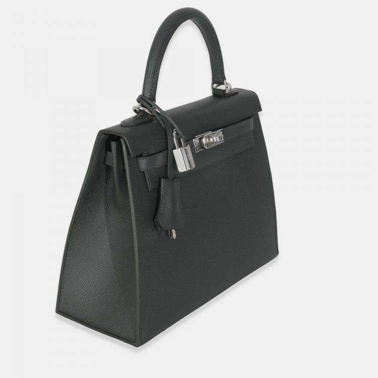 Pre Owned Hermes Vert Mangrove Epsom Sellier Kelly 25 SHW