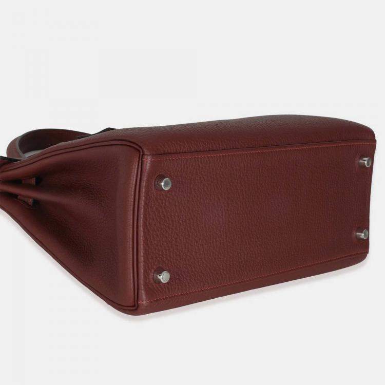 Pre Owned Hermes Rouge H Togo Retourne Kelly 28 SHW