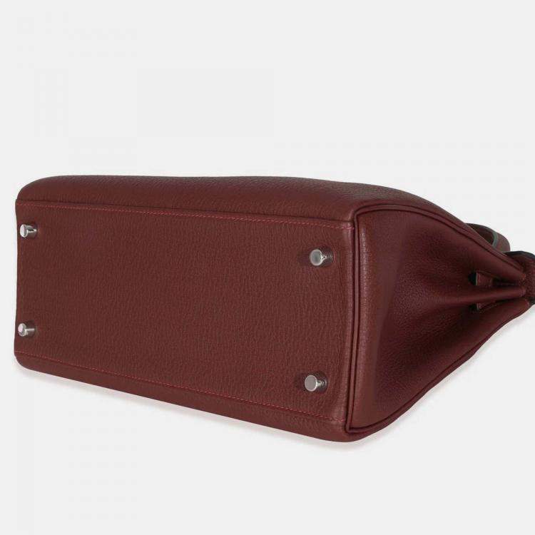 Pre Owned Hermes Rouge H Togo Retourne Kelly 28 SHW